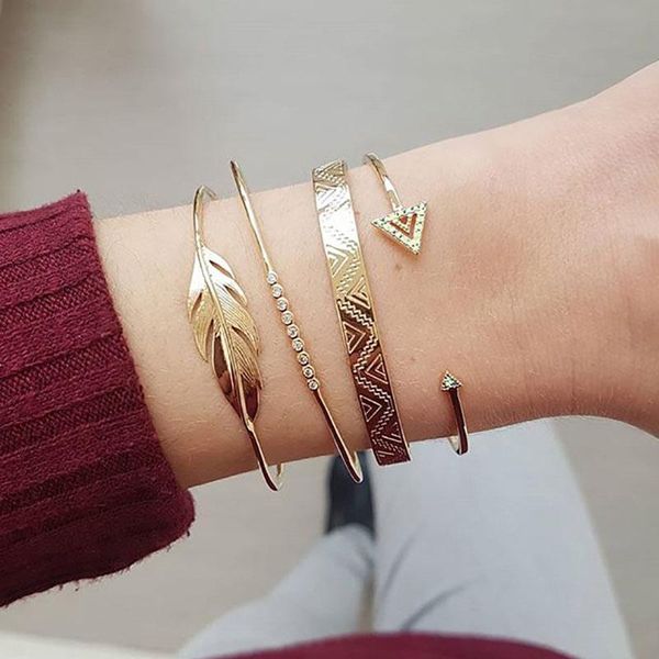 bangle boho geometric leaf pendant for women multilayer bracelet charm party wedding beach jewelry accessories gifts, Black
bangle boho geometric leaf pendant for women multilayer bracelet charm party wedding beach jewelry accessories gifts, Black