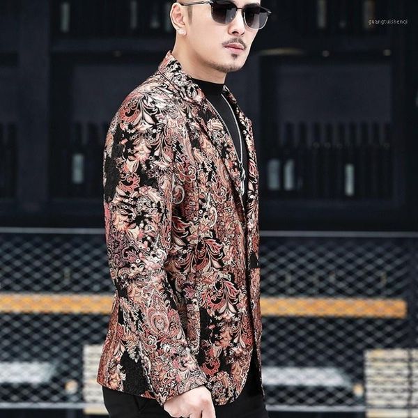men's leather & faux men colorful floral printed sheepskin blazer wedding party genuine jacket slim fit business man suit coat, Black
men's leather & faux men colorful floral printed sheepskin blazer wedding party genuine jacket slim fit business man suit coat, Black
