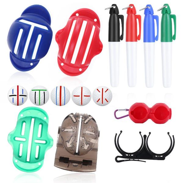golf balls 1set plastic ball line markers/marker pens/silicone protector/clip kit outdoor sport easy alignment tool
golf balls 1set plastic ball line markers/marker pens/silicone protector/clip kit outdoor sport easy alignment tool
