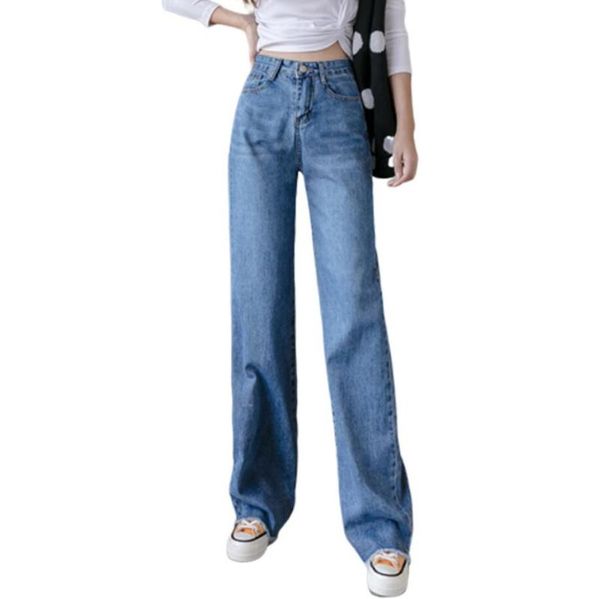 high waist wide leg women jeans 2021 autumn vintage casual straight loose denim pants woman trousers r1974 women's, Blue
high waist wide leg women jeans 2021 autumn vintage casual straight loose denim pants woman trousers r1974 women's, Blue