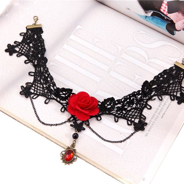 choker vintage lace necklace cosplay costume chokers halloween evening party dress jewelry, Golden;silver
choker vintage lace necklace cosplay costume chokers halloween evening party dress jewelry, Golden;silver