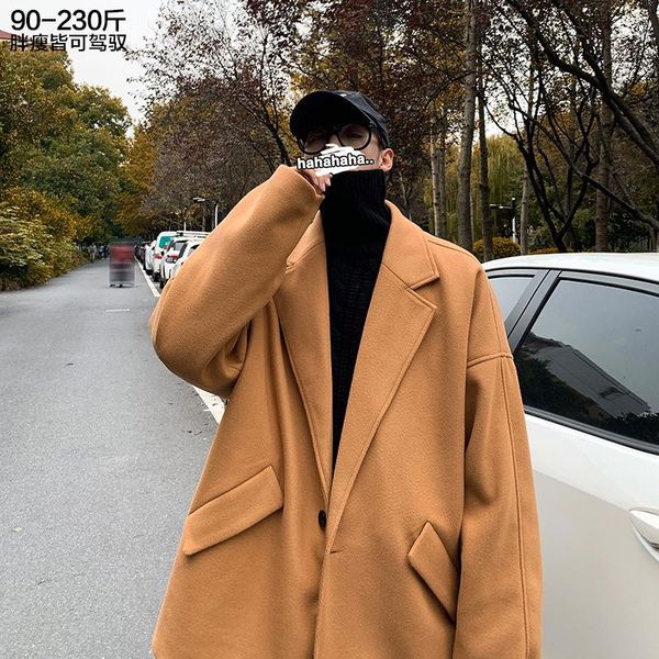 korean style men overcoat plus size woolen long coat minimalist smart casual trench gabardina hombre outdoor bd50wb men's wool & blends, Black
korean style men overcoat plus size woolen long coat minimalist smart casual trench gabardina hombre outdoor bd50wb men's wool & blends, Black