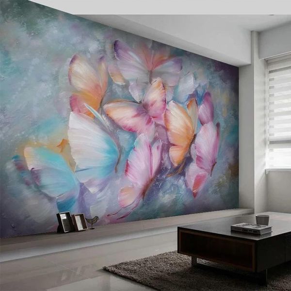 wallpapers custom self adhesive wallpaper european style hand-painted oil painting 3d colorful butterflies murals living room bedroom wall
wallpapers custom self adhesive wallpaper european style hand-painted oil painting 3d colorful butterflies murals living room bedroom wall