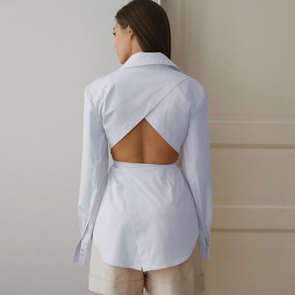 european spring autumn back hollow long-sleeved all-match irregular temperament shirts women fashion streetwear 2021 women's blouses &, White
european spring autumn back hollow long-sleeved all-match irregular temperament shirts women fashion streetwear 2021 women's blouses &, White