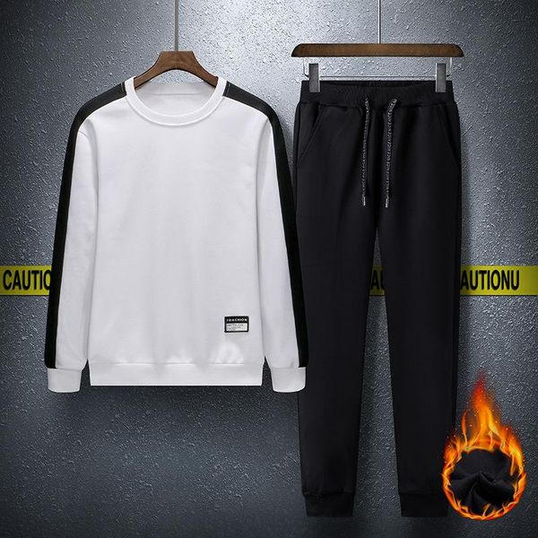 men's tracksuits 2021 casual sportswear style fashion splicing o collar turtleneck thickening long sleeves wear, Gray
men's tracksuits 2021 casual sportswear style fashion splicing o collar turtleneck thickening long sleeves wear, Gray