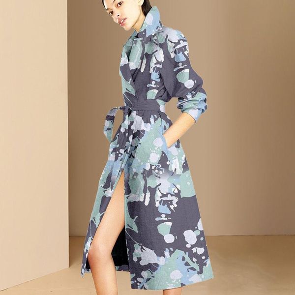 women's wool & blends european american celebrities autumn clothing 2021 fashion temperament printing mid-length windbreaker slim coat, Black
women's wool & blends european american celebrities autumn clothing 2021 fashion temperament printing mid-length windbreaker slim coat, Black