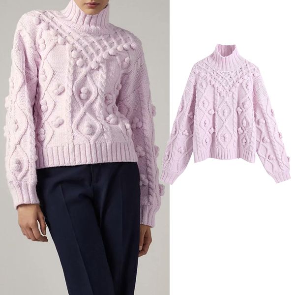 women's sweaters women autumn spherical adornment knitting turtleneck sweater winter sweater girl long sleeve casual loose knit pu, White;black
women's sweaters women autumn spherical adornment knitting turtleneck sweater winter sweater girl long sleeve casual loose knit pu, White;black