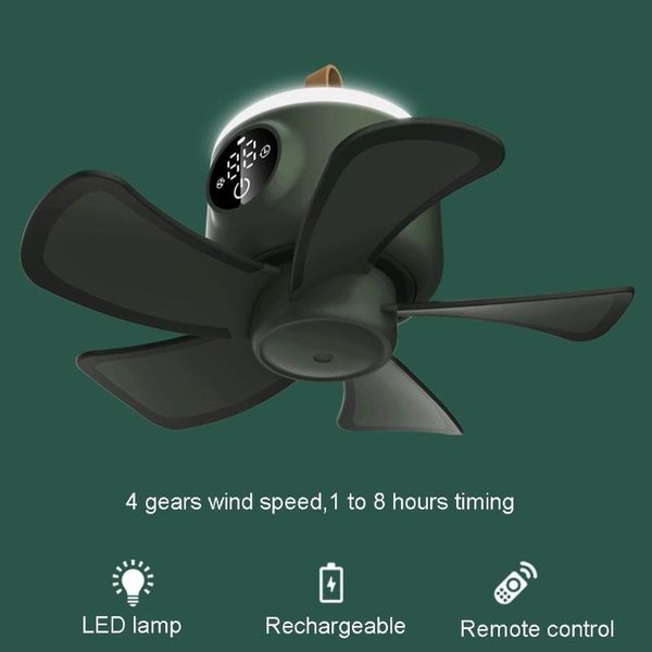electric fans usb rechargeable remote control timing camping fan 4 gears household led light cooling ceiling tent 8000mah
electric fans usb rechargeable remote control timing camping fan 4 gears household led light cooling ceiling tent 8000mah