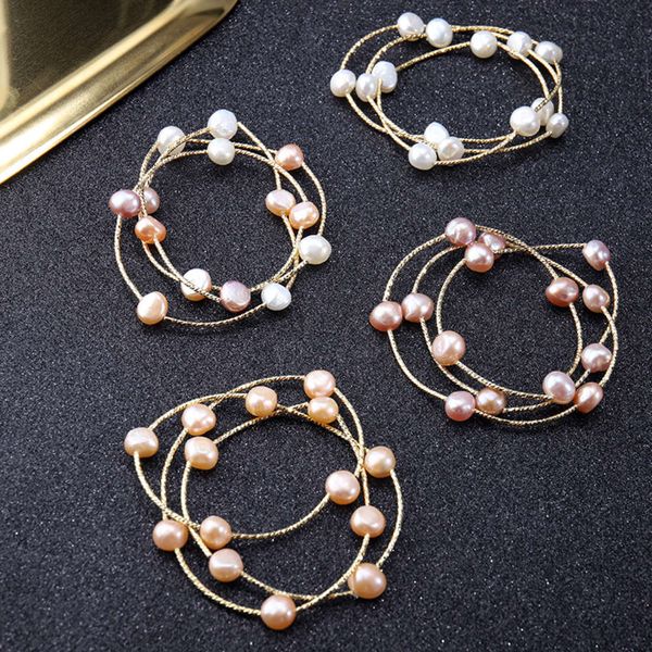 natural pearl bracelet women's net red multi layer winding euro gold with korean bracelet, Black
natural pearl bracelet women's net red multi layer winding euro gold with korean bracelet, Black