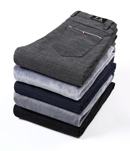 men's pants brand winter fleece fluff thicken warm casual men business straight elastic thick plaid cotton gray trousers male, Black
men's pants brand winter fleece fluff thicken warm casual men business straight elastic thick plaid cotton gray trousers male, Black
