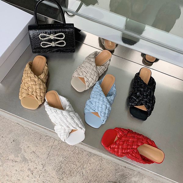 sandals sweet color woven fabrics slides women's flat-heeled sandals transverse belt y2k outdoor shoes square toe slippers 470z, Black
sandals sweet color woven fabrics slides women's flat-heeled sandals transverse belt y2k outdoor shoes square toe slippers 470z, Black