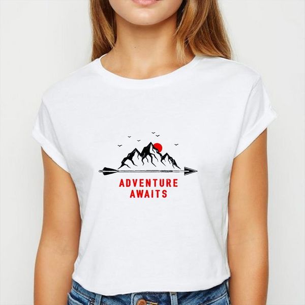 mountain adveture awaits spring womens t shirt summer streetwear tee comfortable round neck shirts, White
mountain adveture awaits spring womens t shirt summer streetwear tee comfortable round neck shirts, White