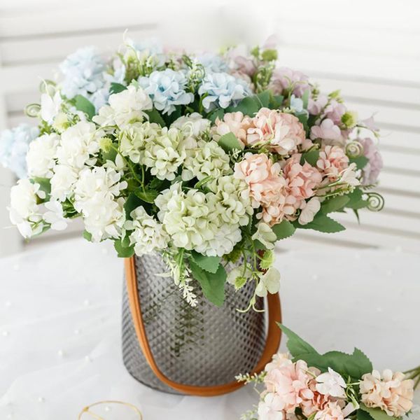 artificial flowers hydrangea silk bouquet wedding home decor living room decoration decorative bowls and plates regalos mujeres & wreaths
artificial flowers hydrangea silk bouquet wedding home decor living room decoration decorative bowls and plates regalos mujeres & wreaths
