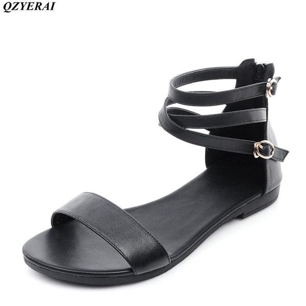 spring/summer 2021 100% cowhide black white women's sandals flat comfortable breathable womens shoes leather
spring/summer 2021 100% cowhide black white women's sandals flat comfortable breathable womens shoes leather