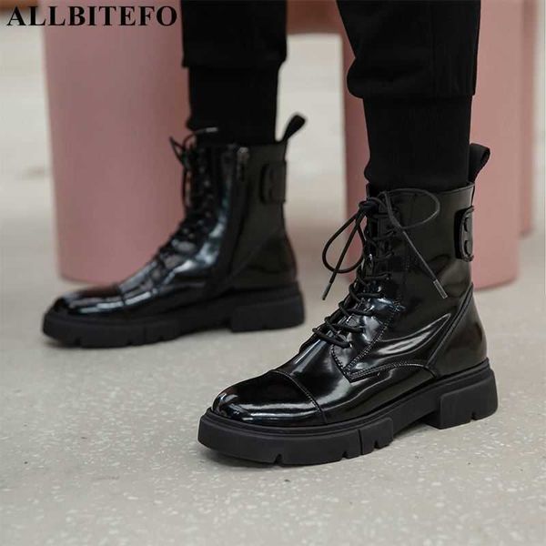 allbitefo cross tied real genuine leather women boots waterproof fashion casual autumn women's ankle boots motocycle boots 210611, Black
allbitefo cross tied real genuine leather women boots waterproof fashion casual autumn women's ankle boots motocycle boots 210611, Black