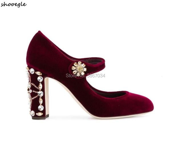 dress shoes shooegle burgundy green black velvet mary-jane pumps crystal studs block high heels round toe diamonds party
dress shoes shooegle burgundy green black velvet mary-jane pumps crystal studs block high heels round toe diamonds party