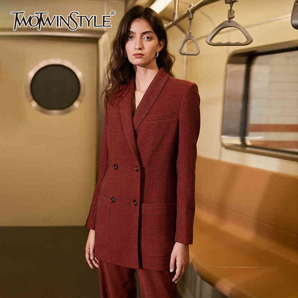 twotwinstyle vintage solid two piece set for women lapel long sleeve blazer high waist wide leg pants casual sets female fashion 210517, White
twotwinstyle vintage solid two piece set for women lapel long sleeve blazer high waist wide leg pants casual sets female fashion 210517, White