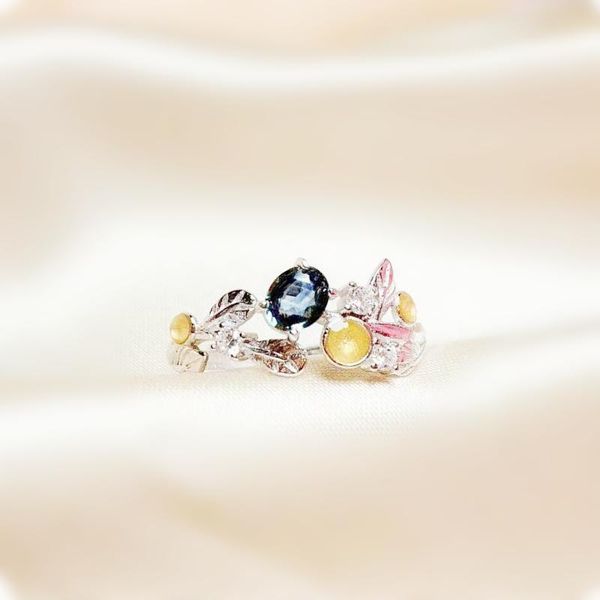 cluster rings per jewelry natural real sapphire flower style ring 3*4mm 0.35ct gemstone 925 sterling silver t2041512, Golden;silver
cluster rings per jewelry natural real sapphire flower style ring 3*4mm 0.35ct gemstone 925 sterling silver t2041512, Golden;silver