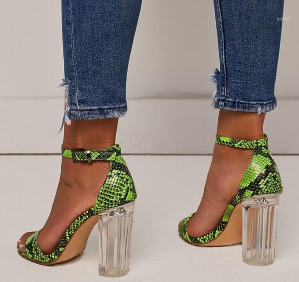 transparent clear heel green snakeprinted leather shoes woman opne toe thick heels sandals summer ankle strap dress, Black
transparent clear heel green snakeprinted leather shoes woman opne toe thick heels sandals summer ankle strap dress, Black