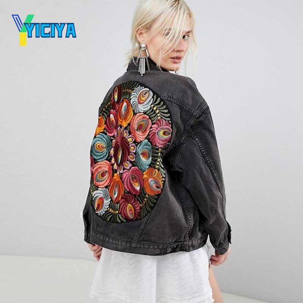women's jackets yiciya vintage oversized denim jacket women cowboy long sleeve turn down collar casual coat streetwear outwear,met, Black;brown
women's jackets yiciya vintage oversized denim jacket women cowboy long sleeve turn down collar casual coat streetwear outwear,met, Black;brown