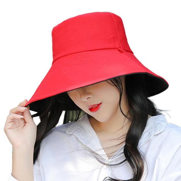 solid color drawstring dual side women fashion outdoor anti-uv large brim fisherman hat bucket cap hiking beach hats, Black;white
solid color drawstring dual side women fashion outdoor anti-uv large brim fisherman hat bucket cap hiking beach hats, Black;white