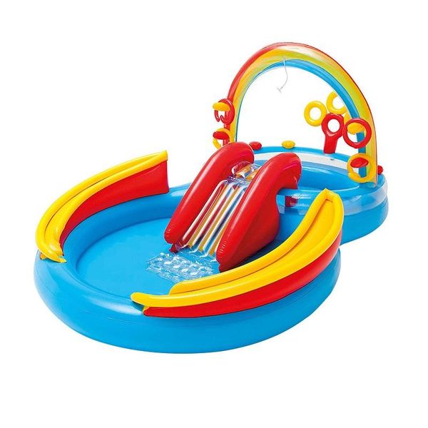 inflatable swimming mat with sliding pool sprinkler water toy for children bathtub outdoor portable kid paddling & accessories
inflatable swimming mat with sliding pool sprinkler water toy for children bathtub outdoor portable kid paddling & accessories