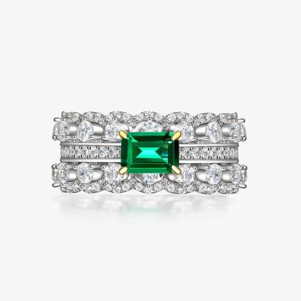 cluster rings 925 sterling silver hand decoration female green diamond inlaid luxury double row full wedding party fine jewelry, Golden;silver
cluster rings 925 sterling silver hand decoration female green diamond inlaid luxury double row full wedding party fine jewelry, Golden;silver