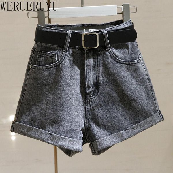 women's shorts casual korean fashion summer wide leg denim women clothing 2021 harajuku high waisted woman black jean pants, White;black
women's shorts casual korean fashion summer wide leg denim women clothing 2021 harajuku high waisted woman black jean pants, White;black