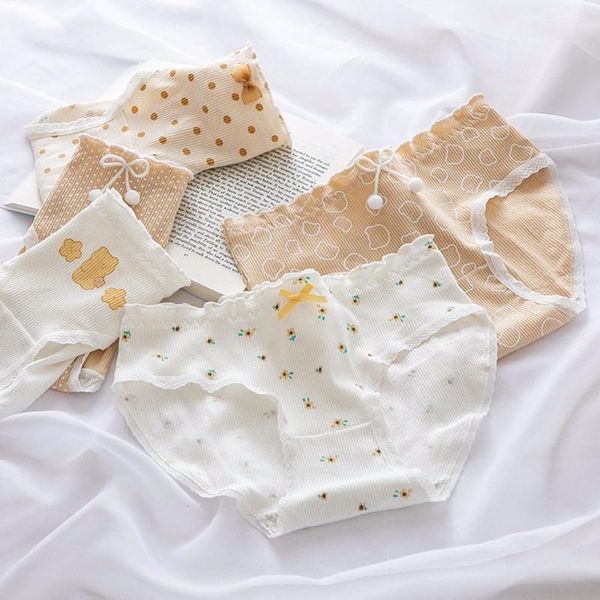 women's panties korean sweet printed striped polka-dot bear cute underwear girl cotton crotch lolita anime soft bow mid-waist briefs th, Black;pink
women's panties korean sweet printed striped polka-dot bear cute underwear girl cotton crotch lolita anime soft bow mid-waist briefs th, Black;pink