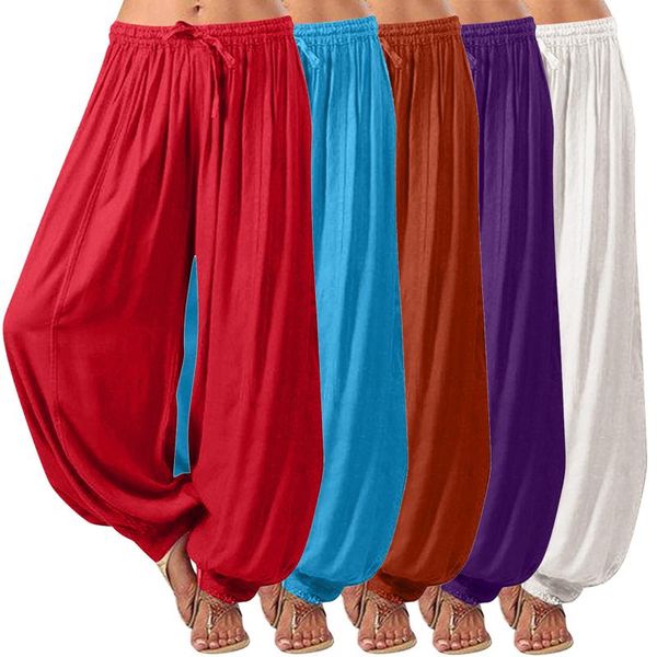 women's pants & capris women solid color casual loose harem wide leg plus size trousers mid waist drawstring ankle-length pantalones, Black;white
women's pants & capris women solid color casual loose harem wide leg plus size trousers mid waist drawstring ankle-length pantalones, Black;white