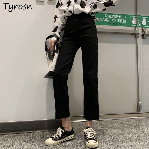 women's jeans women retro high waist straight black jean all-match harajuku slim tassel zipper chic ankle-length denim trouser mujer, Blue
women's jeans women retro high waist straight black jean all-match harajuku slim tassel zipper chic ankle-length denim trouser mujer, Blue
