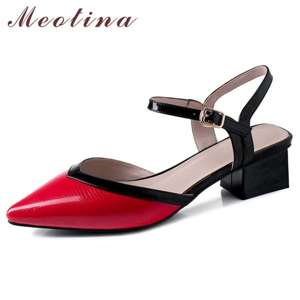 dress shoes meotina high heels women pumps mixed colors thick party elegant buckle pointed toe ladies red plus size 33-43, Black
dress shoes meotina high heels women pumps mixed colors thick party elegant buckle pointed toe ladies red plus size 33-43, Black
