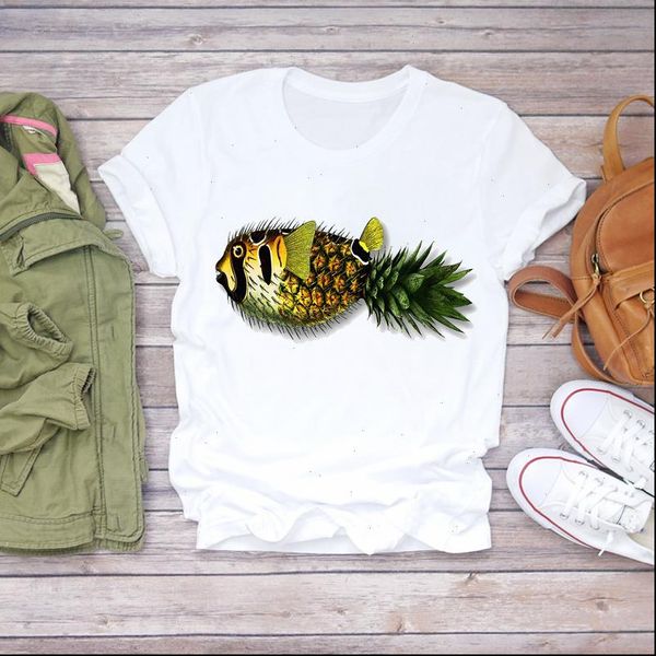 women womens t shirt cartoon funny animal pineapple fashion summer fruit ladies shirts graphic female tee, White
women womens t shirt cartoon funny animal pineapple fashion summer fruit ladies shirts graphic female tee, White