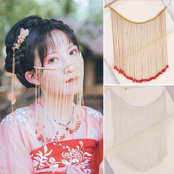chinese ancient style long tassel facial curtain tiaras traditional wedding for beautiful bride face decoration1
chinese ancient style long tassel facial curtain tiaras traditional wedding for beautiful bride face decoration1