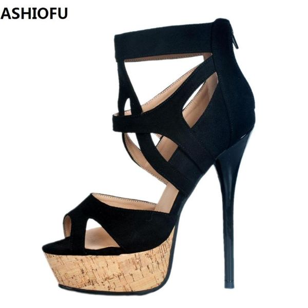 sandals ashiofu handmade womens stiletto cross straps summer shoes party prom platform fashion, Black
sandals ashiofu handmade womens stiletto cross straps summer shoes party prom platform fashion, Black