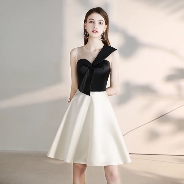black sheer jewel satin a line homecoming dresses hand made flower knee length short prom party cocktail dresses, Blue;pink
black sheer jewel satin a line homecoming dresses hand made flower knee length short prom party cocktail dresses, Blue;pink