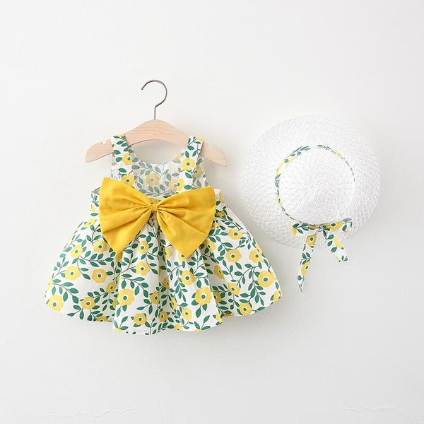 girl's dresses 2pieces baby girl dresses+sun hat for 3m-4t summer princess sleeveless bowknot dress flower printing girls toddler cloth, Red;yellow
girl's dresses 2pieces baby girl dresses+sun hat for 3m-4t summer princess sleeveless bowknot dress flower printing girls toddler cloth, Red;yellow