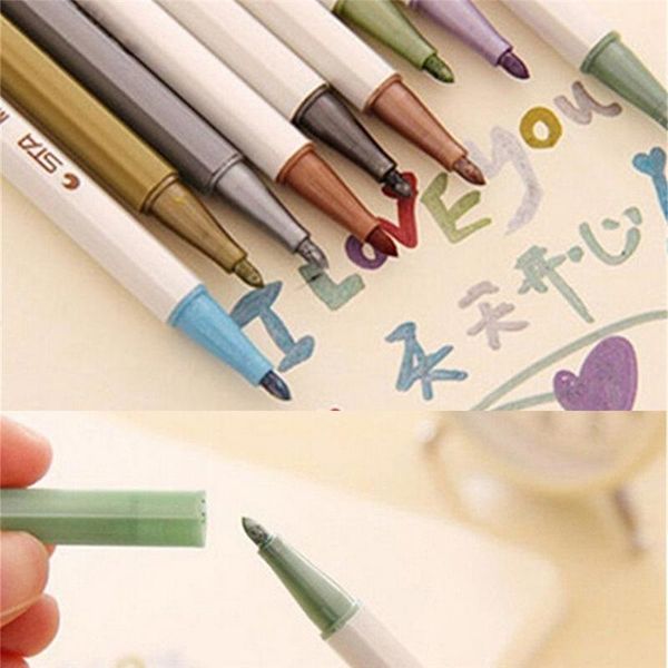 gel pens 10pcs metallic colored ink water chalk pen for scrapbook po drawing watercolor art marker stationery
gel pens 10pcs metallic colored ink water chalk pen for scrapbook po drawing watercolor art marker stationery