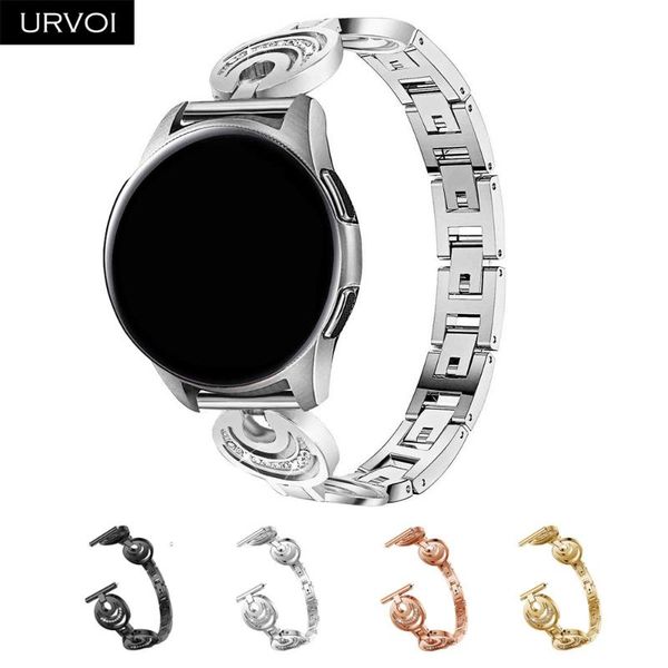 watch bands urvoi band for galaxy active moon and stars strap stainless steel fold over clasp with zircon quick release pins wrist, Black;brown
watch bands urvoi band for galaxy active moon and stars strap stainless steel fold over clasp with zircon quick release pins wrist, Black;brown