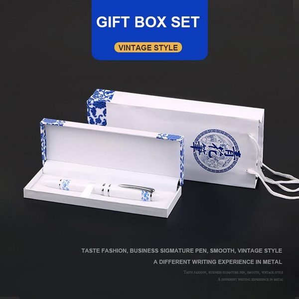 ballpoint pens 1 pc pen metal business writing signing calligraphy gift box office school stationary supplies rl143, Blue;orange
ballpoint pens 1 pc pen metal business writing signing calligraphy gift box office school stationary supplies rl143, Blue;orange