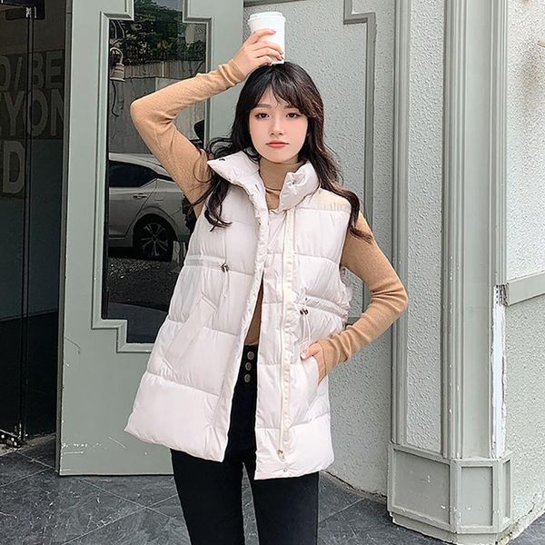 women's vests cotton vest 2021 autumn winter warm sleeveless casual loose windproof short padded jacket waistcoat #40, Black;white
women's vests cotton vest 2021 autumn winter warm sleeveless casual loose windproof short padded jacket waistcoat #40, Black;white