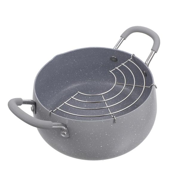 pans 1pc tempura frying pot japanese style deep fryer pan with oil drain rack
pans 1pc tempura frying pot japanese style deep fryer pan with oil drain rack