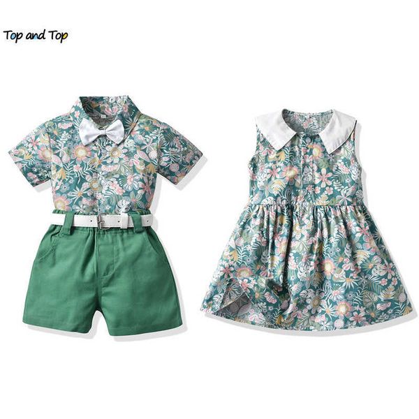 and fashion hawaiian brother and sister matching outfits,kids boys gentleman clothes sets+girls floral princess dress x0902, White
and fashion hawaiian brother and sister matching outfits,kids boys gentleman clothes sets+girls floral princess dress x0902, White
