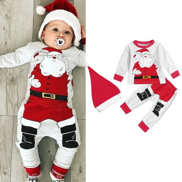 pajamas focusnorm 3pcs toddlers baby boys girls christmas outfits santa claus print long sleeve sweatshirt + casual pants hat, Blue;red
pajamas focusnorm 3pcs toddlers baby boys girls christmas outfits santa claus print long sleeve sweatshirt + casual pants hat, Blue;red