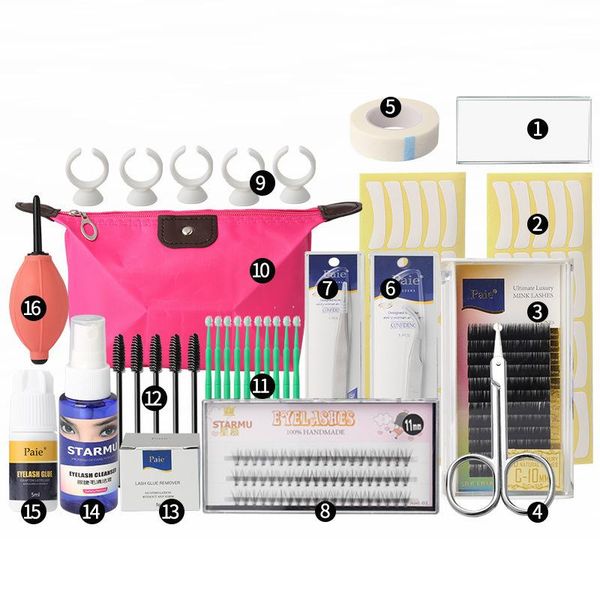 false eyelashes professional extension set grafting eye lashes practice pads tweezers glue ring brush kits
false eyelashes professional extension set grafting eye lashes practice pads tweezers glue ring brush kits