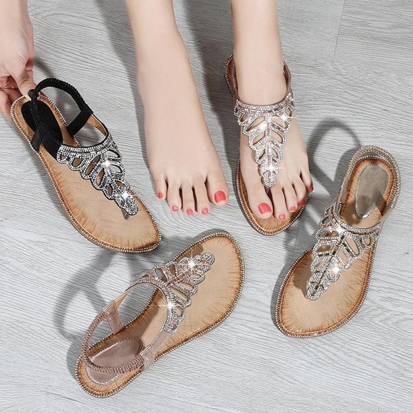 women sandals bling crystal summer shoes woman beach flat plus size 36-42 flip flop ladies soft bottom slippers female, Black
women sandals bling crystal summer shoes woman beach flat plus size 36-42 flip flop ladies soft bottom slippers female, Black