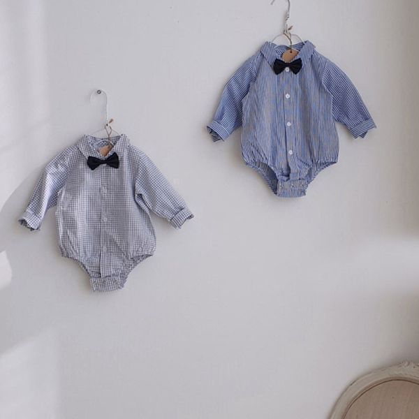 baby boy clothes striped and plaid infant boys one piece bow style anniversary jumpsuits 210429, Blue
baby boy clothes striped and plaid infant boys one piece bow style anniversary jumpsuits 210429, Blue