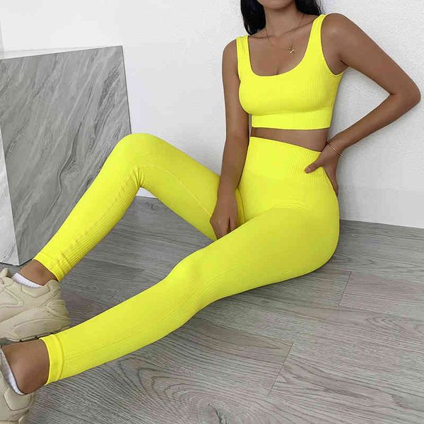 2 piece sets womens ribbed yoga fitness bra and seamless high waisted sports leggings workout clothes for women, Red;black
2 piece sets womens ribbed yoga fitness bra and seamless high waisted sports leggings workout clothes for women, Red;black