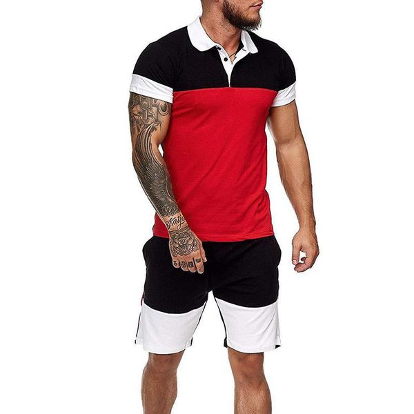 men's tracksuits 2021 spring and summer sports tracksuit men leisure splicing collar short sleeve unlined upper garment suit 's t-, Gray
men's tracksuits 2021 spring and summer sports tracksuit men leisure splicing collar short sleeve unlined upper garment suit 's t-, Gray