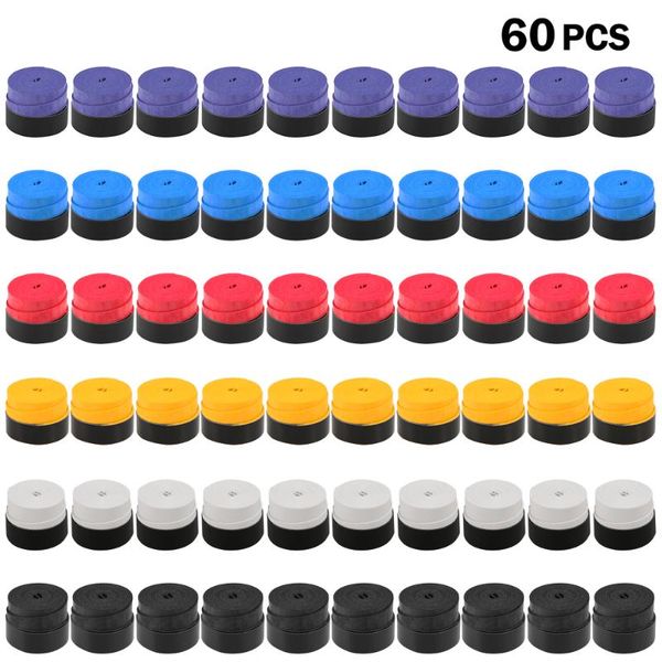 pack of 60 tennis racket grips anti-skid badminton racquet vibration overgrip sweatband ball games accessories sets
pack of 60 tennis racket grips anti-skid badminton racquet vibration overgrip sweatband ball games accessories sets